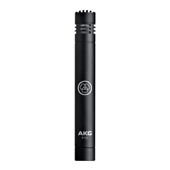 AKG P170 Bedienungsanleitung