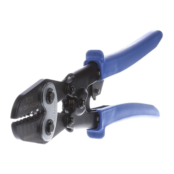 Klauke Textron K 25 Bedienungsanleitung