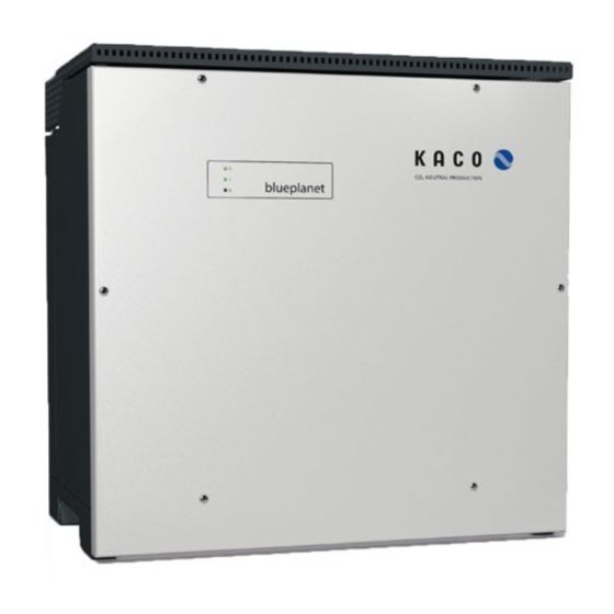 Kaco blueplanet 87.0 TL3 M1 WM OD IIF0 Handbuch