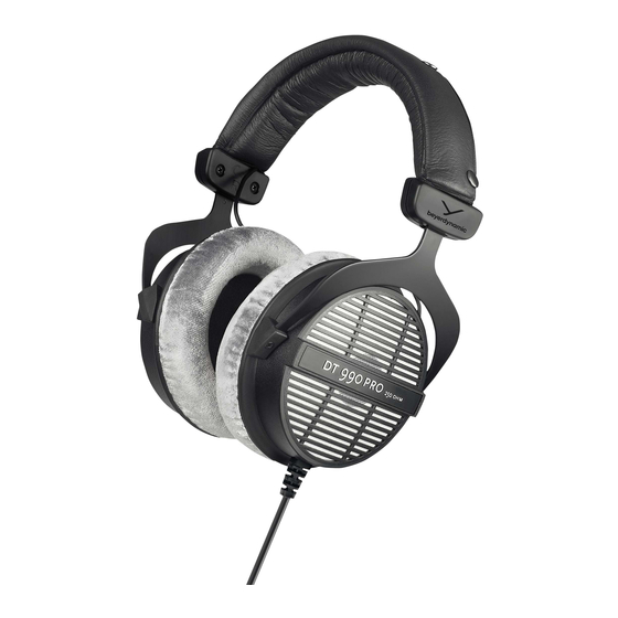 Beyerdynamic DT 990 Pro Handbuch