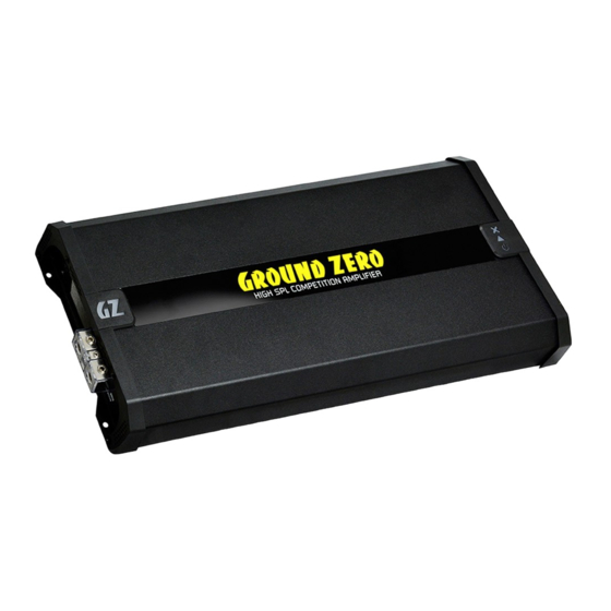 Ground Zero GZCA 12K-SPL Anleitung