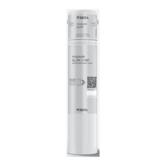 Brita mypure SLIM V-MF Gebrauchsanleitung