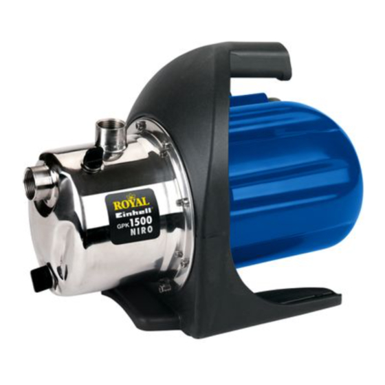 Einhell Royal GPK 1500 Niro Bedienungsanleitung