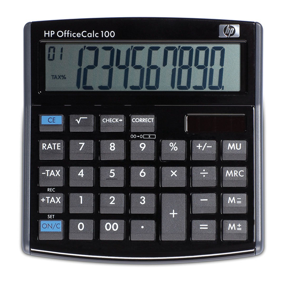 HP OfficeCalc 100 Benutzerhandbuch