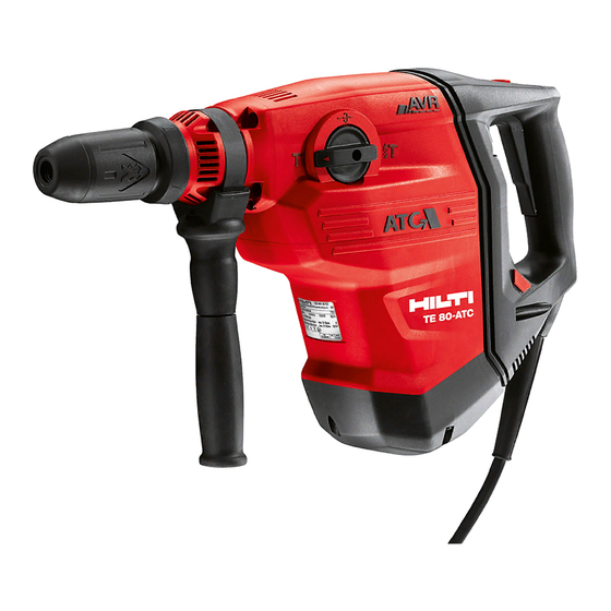 Hilti TE 80-ATC Bedienungsanleitung