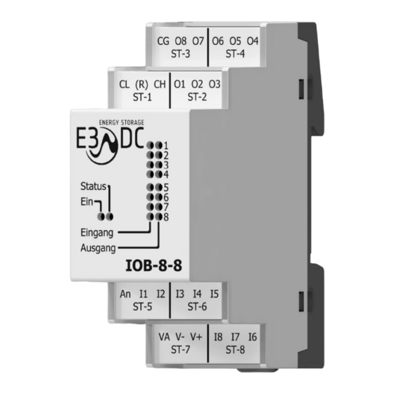 E3/DC I/O-Box-8-8 Anleitung