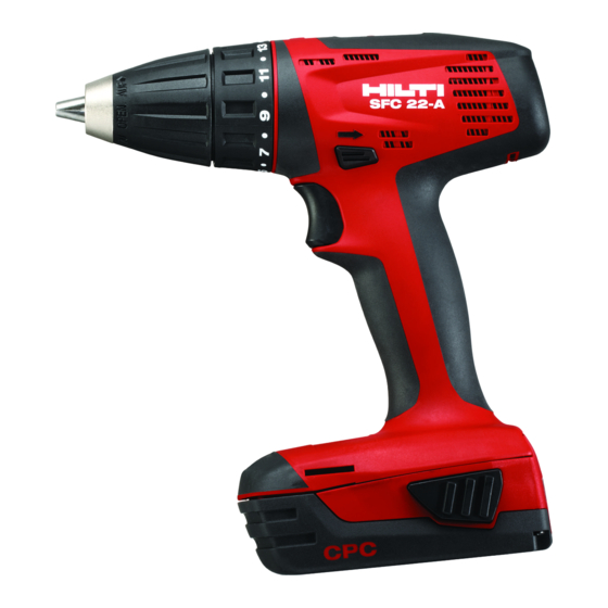 Hilti SFC 22-A Original Bedienungsanleitung