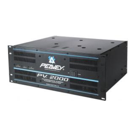 Peavey PV 2000 Bedienungsanleitung