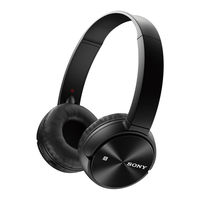 Sony MDR-ZX330BT Bedienungsanleitung