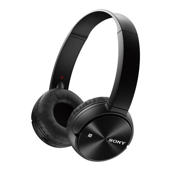 Sony MDR-ZX330BT Handbücher