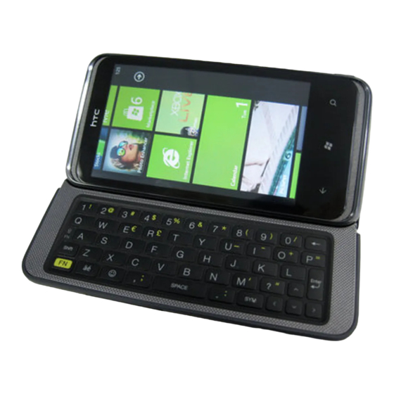 HTC 7 Pro Kurzanleitung