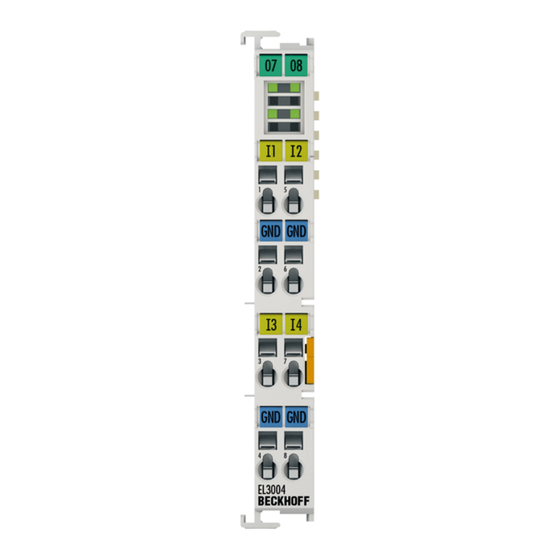 Beckhoff EL3002 Bedienungsanleitung