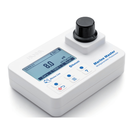 Hanna Instruments Marine Master HI97105 Bedienungsanleitung