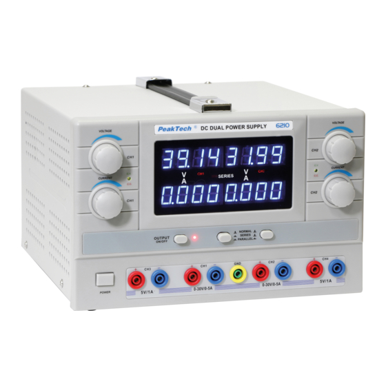 PeakTech 6210 Bedienungsanleitung