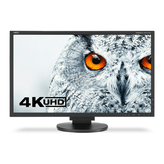 NEC MultiSync EA275UHD Bedienungsanleitung