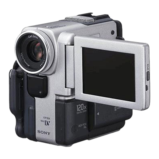 Sony DCR-PC5E Bedienungsanleitung