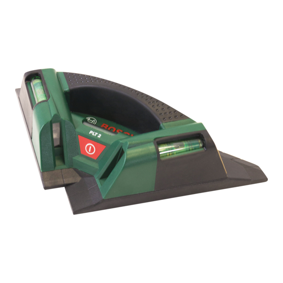 Bosch PLT 2 Originalbetriebsanleitung