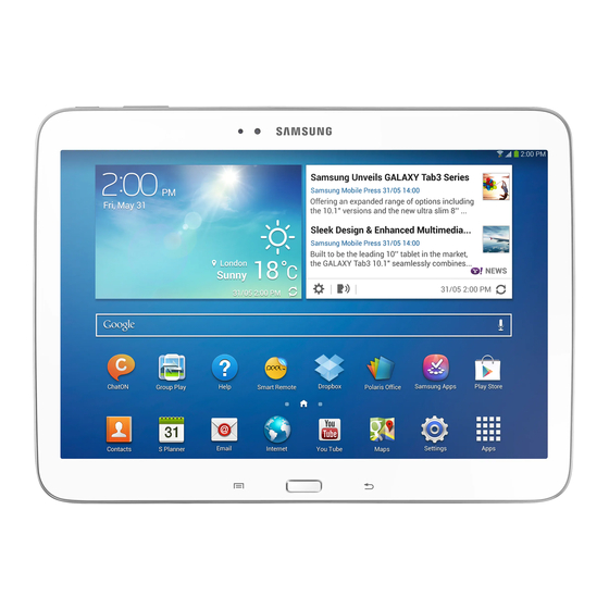 Samsung Galaxy Tab3 Benutzerhandbuch