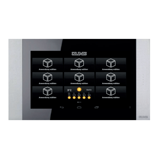 Jung Smart Control 10“ Kurzanleitung