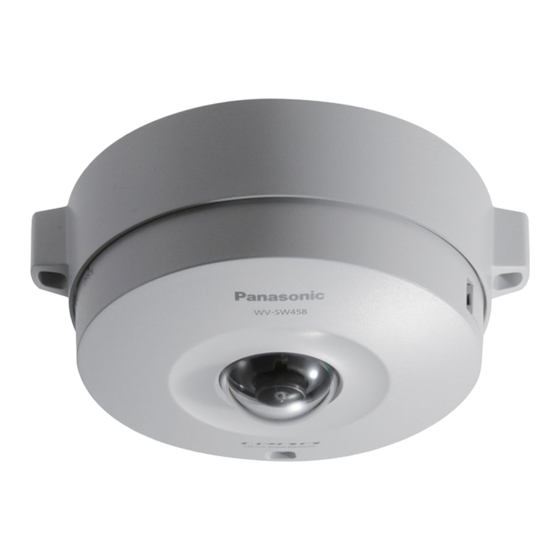 Panasonic WV-SW458 Installationshandbuch