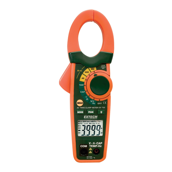 Extech Instruments Meter-800 Bedienungsanleitung