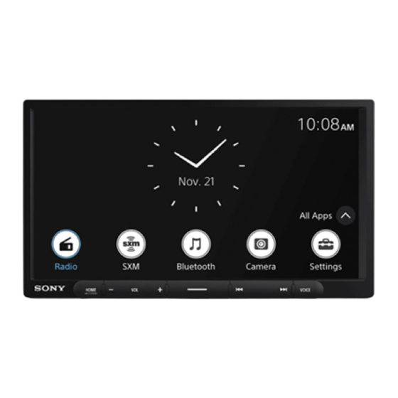 Sony XAV-AX4000 Hilfe