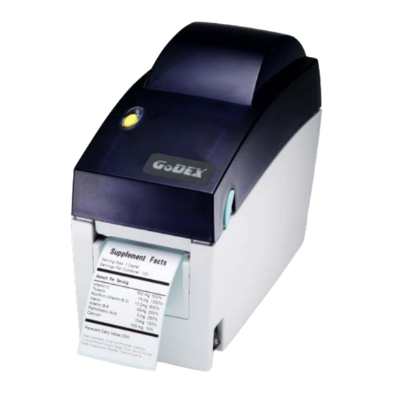 Godex DT4 Bedienungsanleitung