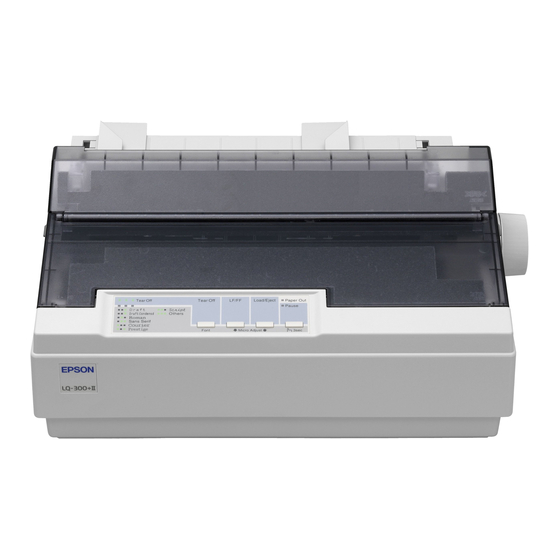 Epson LQ-300+II Installationshandbuch