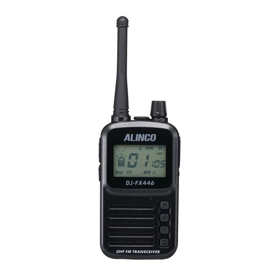 Alinco DJ-FX446 Bedienungsanleitung