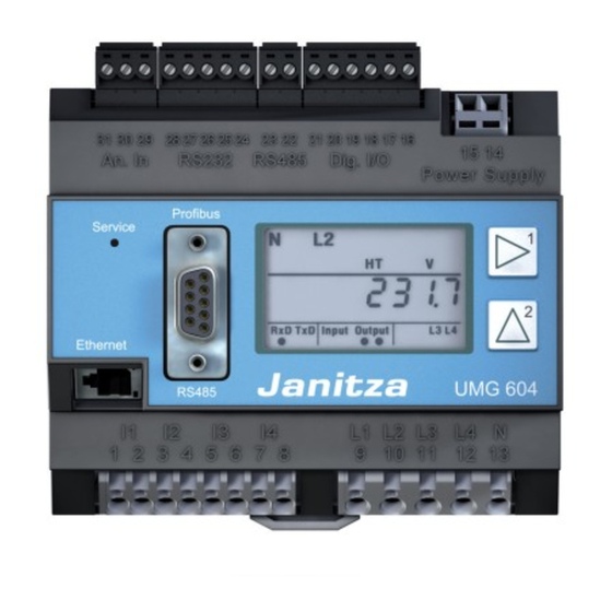 janitza UMG 604 Handbuch
