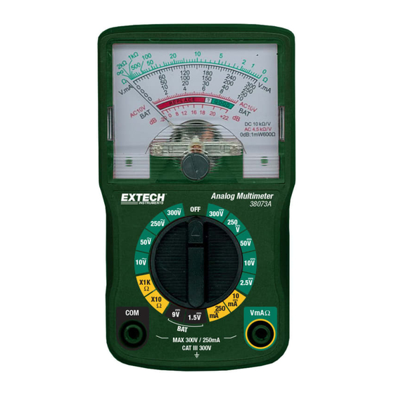 Extech Instruments 38073A Bedienungsanleitung