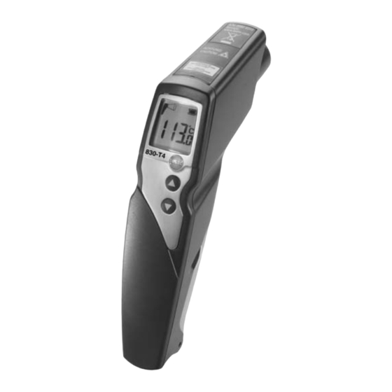 testo 830-T4 Bedienungsanleitung