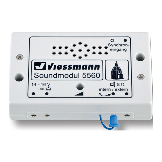 Viessmann 5559 Zusatzanleitung