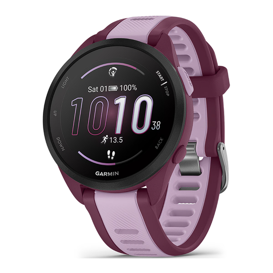 Garmin FORERUNNER 165 Serie Benutzerhandbuch