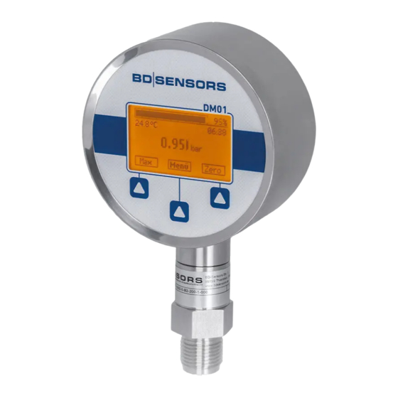 BD Sensors DM01 Betriebsanleitung