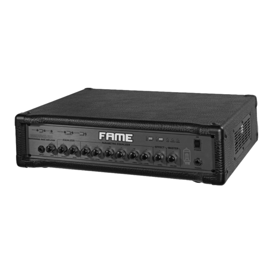 FAME BASSPOWER 600 Bedienungsanleitung