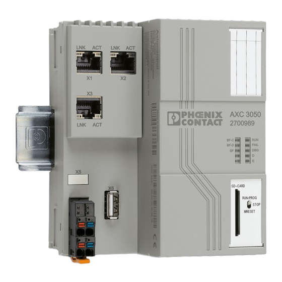 Phoenix Contact AXC 3050 Anwenderhandbuch