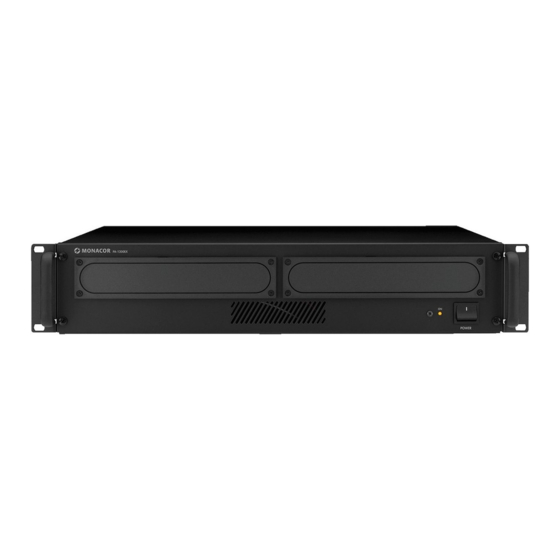 Monacor PA-1200EX Montageanleitung