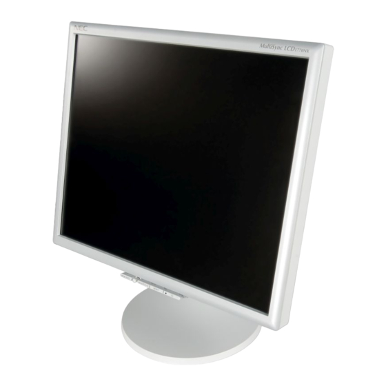 NEC MultiSync LCD1770NX Bedienerhandbuch