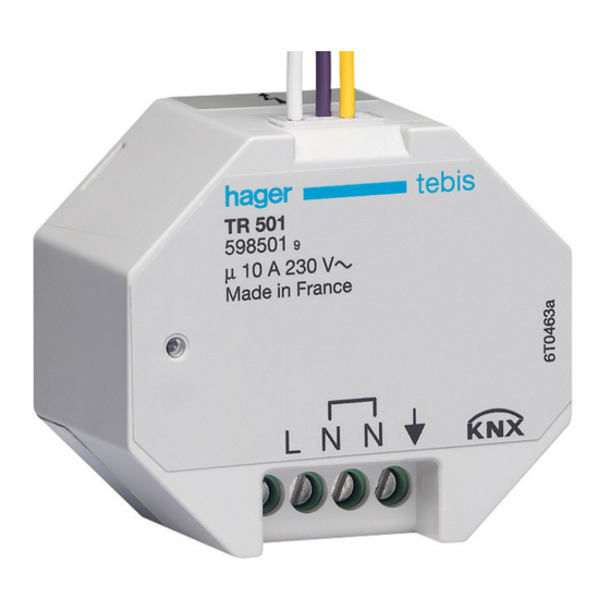 hager TR501 Benutzerhandbuch