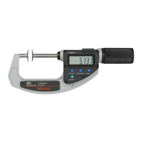 Mitutoyo Digimatic Bedienungsanleitung
