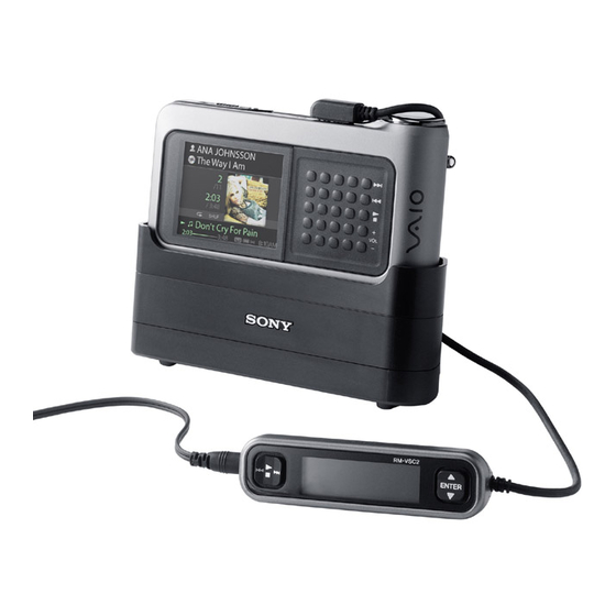 Sony VAIO VGF-AP1 Series Kurzanleitung