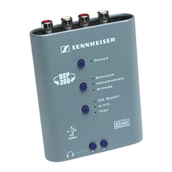 Sennheiser DSP 360 Gebrauchsanleitung