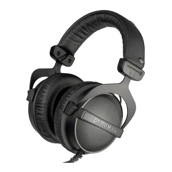 Beyerdynamic DT 770 M Bedienungsanleitung