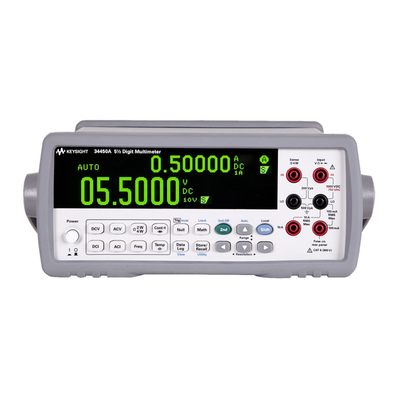 Agilent Technologies 34450A Schnellstart Handbuch