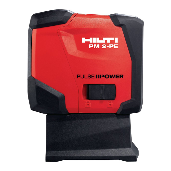 Hilti PM 2-PE Original Bedienungsanleitung