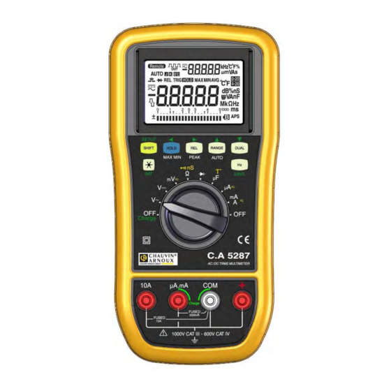 PCE Instruments C.A 5287 Bedienungsanleitung