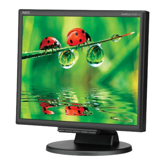 NEC MultiSync LCD175M Bedienerhandbuch