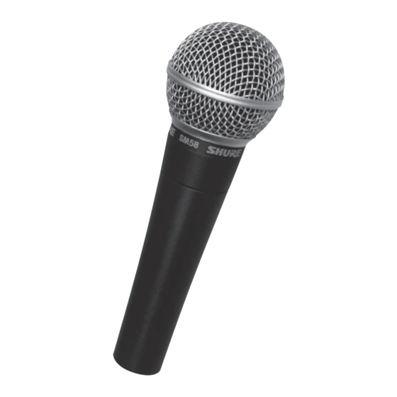 Shure SM58S Bedienungsanleitung