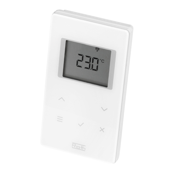 Roth Touchline EnergyLogic Serie Kurz- Betriebsanleitung